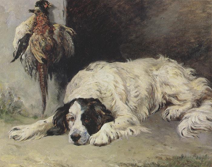 John emms An English Setter at the end of the Day (mk37) Sweden oil painting art